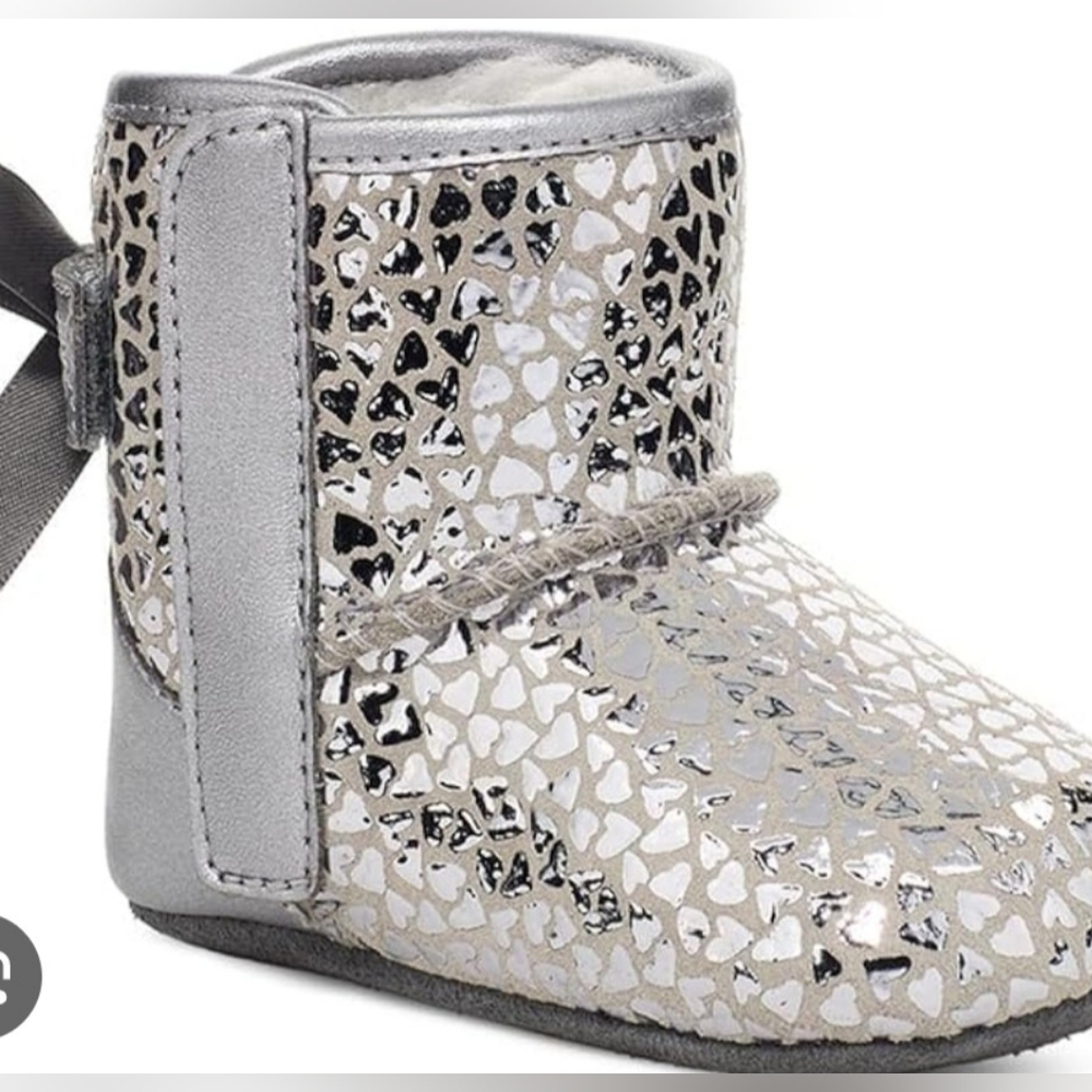 UGG Kids Boots in Shiny Silver - Picture 3 of 12